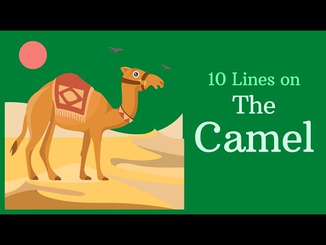 The Camel - 10 Lines on Camel | TeachMeYT