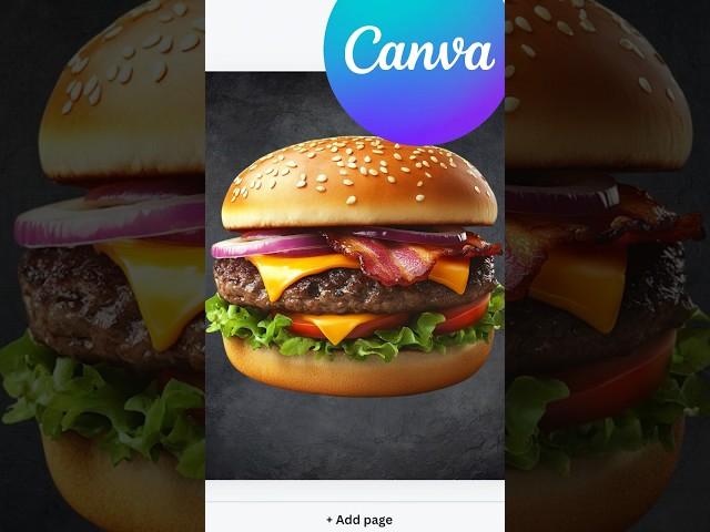 Burger Ad Design in Canva 