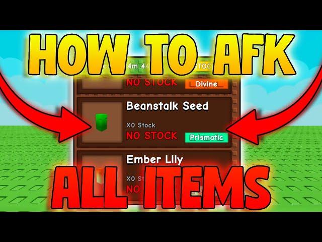 How To AFK In Grow A Garden! AFK ALL ITEMS! (Grow A Garden Macro)
