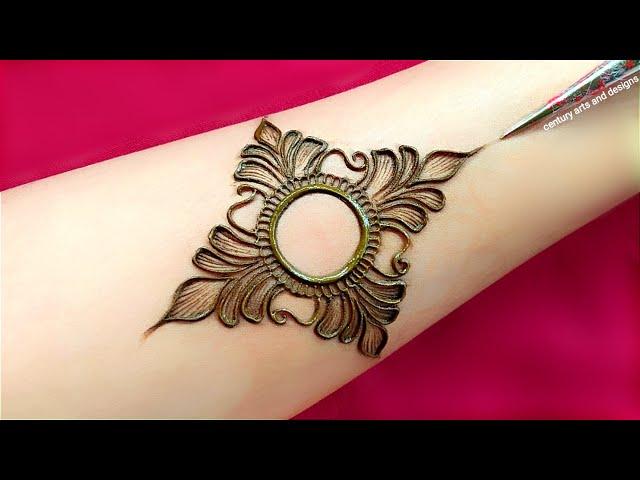 Very beautiful easy stylish arabic mehndi design | Front hand mehndi | mehndi design | mehndi .