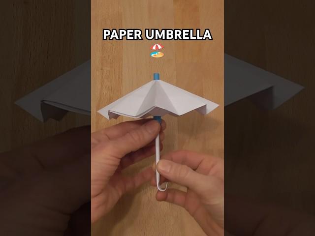 EASY PAPER UMBRELLA STEP BY STEP | BEST SCHOOL PROJECT INCL ART