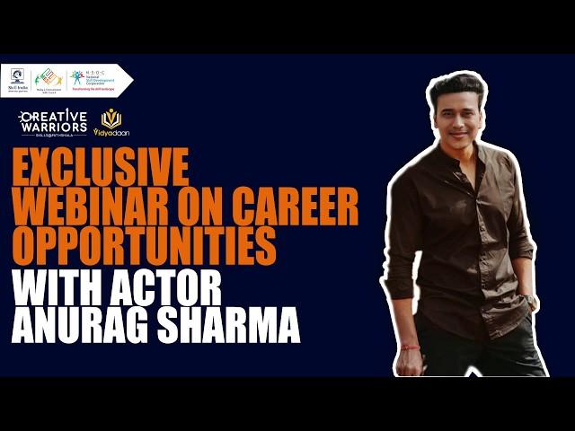 Webinar with Anurag Sharma | Career opportunities in Television | Vidyadaan | MESC