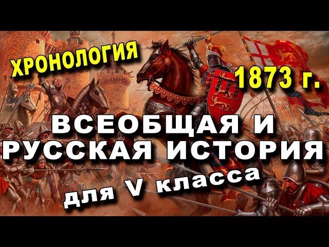 Хронология ВСЕОБЩЕЙ и РУССКОЙ ИСТОРИИ - Для V класса (1873 г)