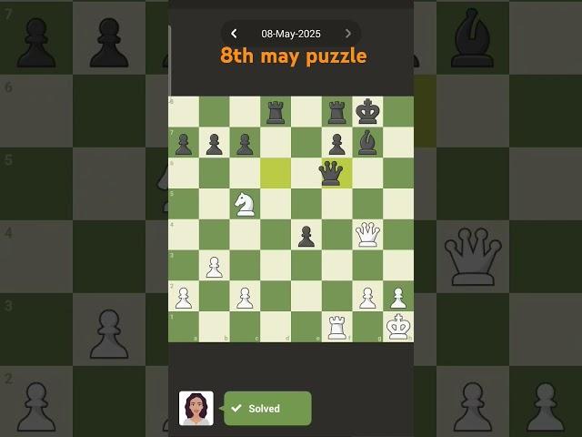 8th may puzzle | chess mania