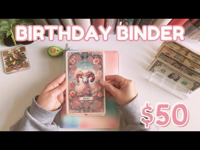  Birthday Binder $50 + NEW Zodiac Birthday Tarot Card Savings Challenges | Dec 2024