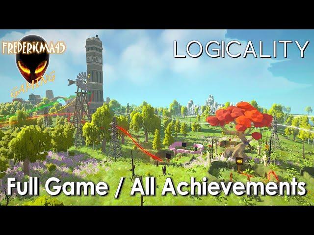 LOGICALITY Full GAME Walkthrough / All Achievements (Explorer Puzzle Game)