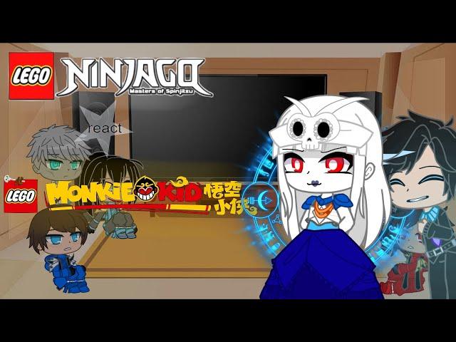 ~Ninjago react to Monkie Kid~Lady Bone Demon~ENG and RUS~Part 3~SHORT~GachaClub~