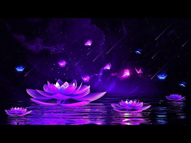 Peaceful Night  Soothing Deep Sleep Music  Calming Meditation Healing 528Hz