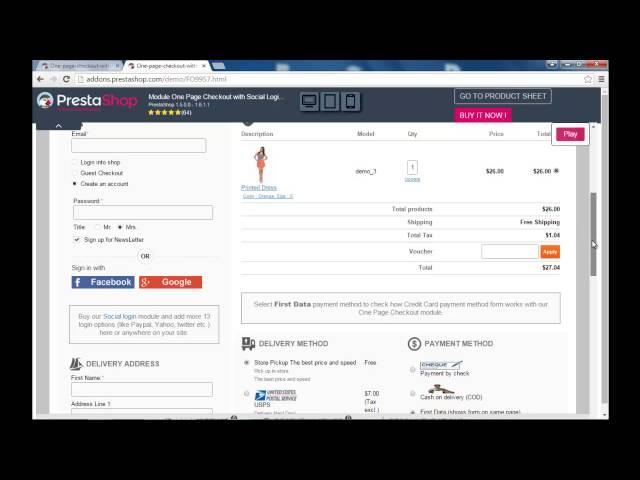 Prestashop One Page Supercheckout (Show/hide address fields)