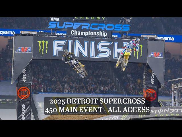 2025 Detroit Supercross | 450 Main Event From The Floor