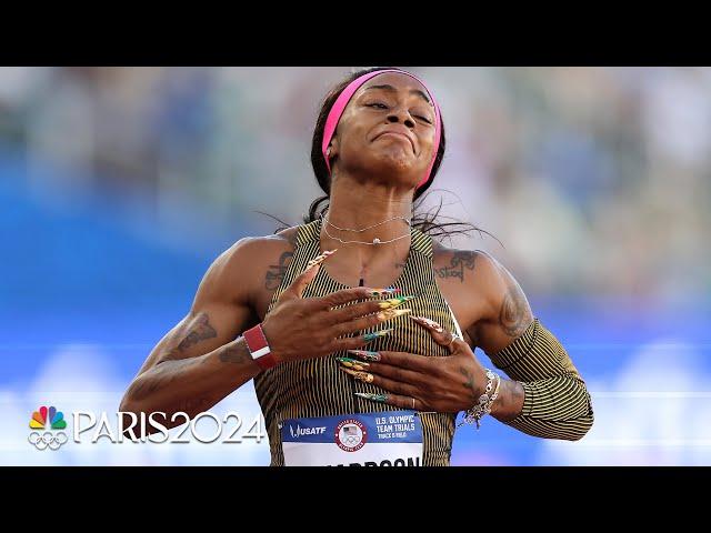 SHA'CARRI TO PARIS: Richardson SCORCHES 100m Trials final to clinch Olympic berth | NBC Sports