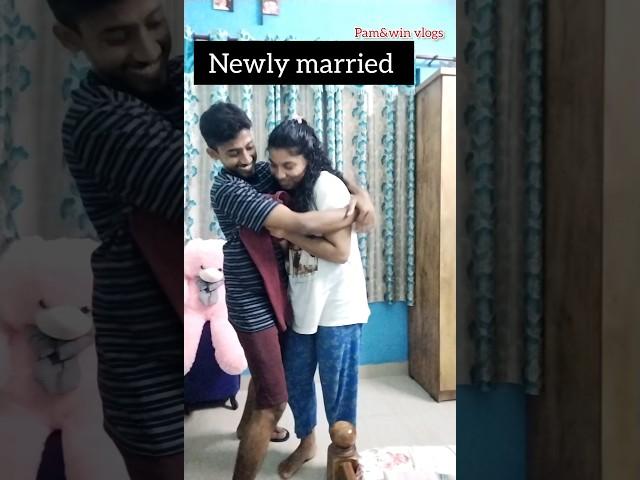 Newly married v/s After 1 year #shorts #funnycouple #couplevlog #comedycouple #malluvlogs