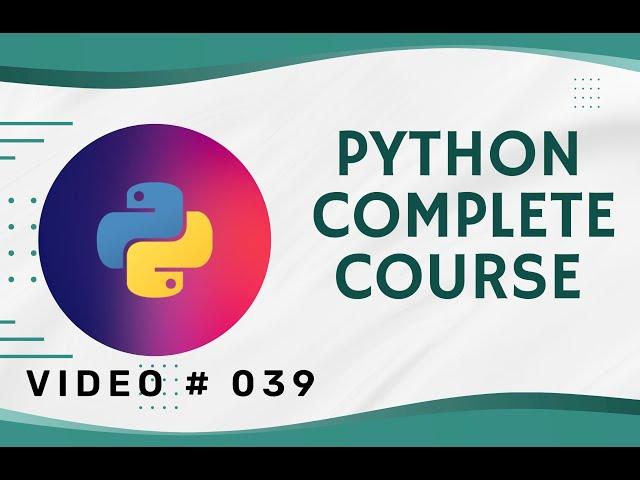 Python Programming Tutorial # 39 | Escape Characters in Python || What escape characters In Python