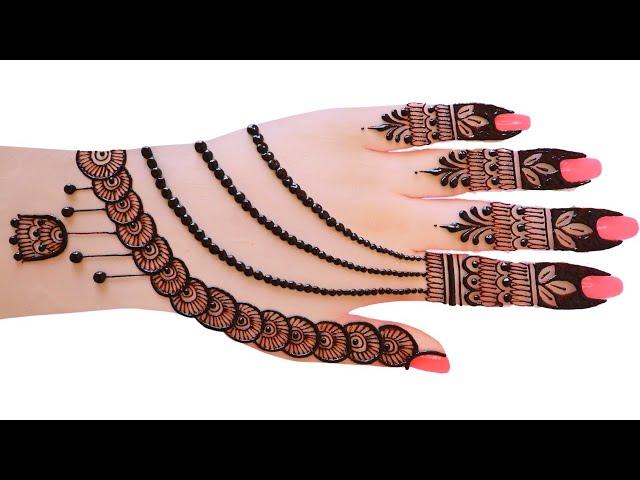 easy top Arabic mehndi design-weddingDulhan special #mehndidesign-simple#henna #madhi#eid #mehandi