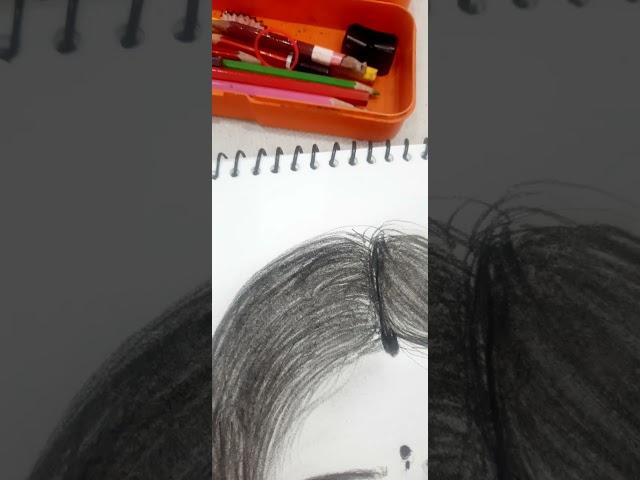 # lady pencil drawing #Bhumika D/O Praveen Kumar