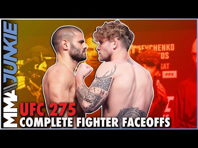 #UFC275 full fight card faceoff highlights