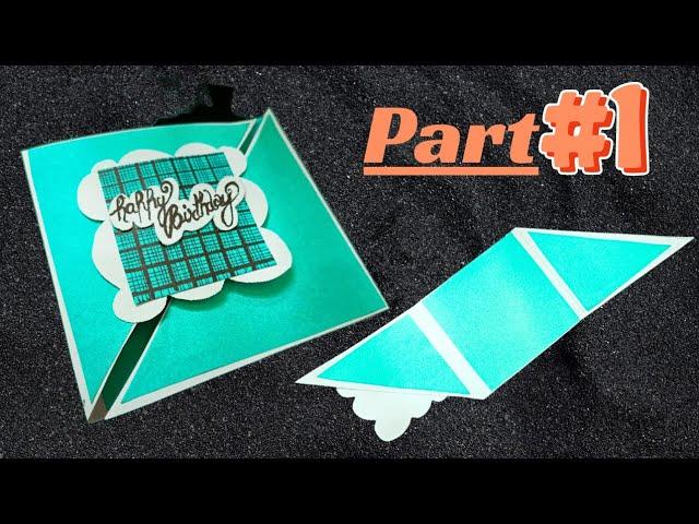 Handmade beautiful birthday card Part 1 / Birthday card making/ Happy Birthday greeting card  2024