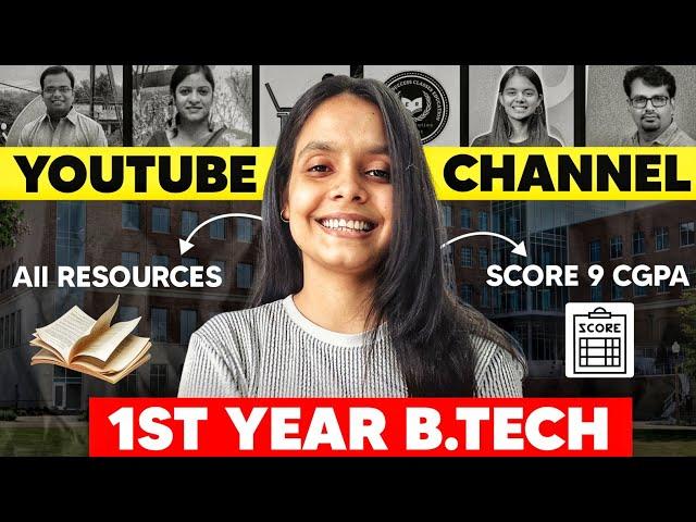 Scored 9 Cgpa By Following These Youtube Channel | Best Youtubers for B.tech 1st Year