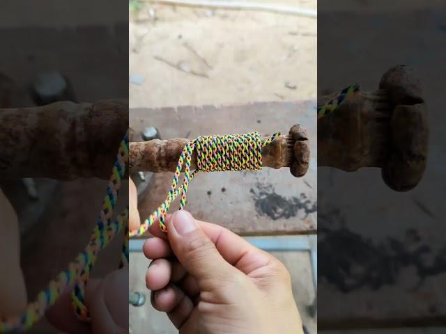 easy twisting rope Technical/ Whipping Knot. #knot #diy #rope
