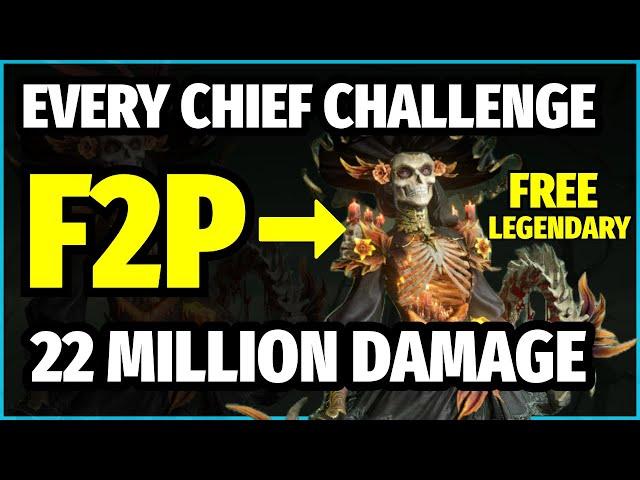 Free Legendary Calavera | Chief Challenge S4, F2P, No Mythic gear | Dragonheir Silent Gods Season 4