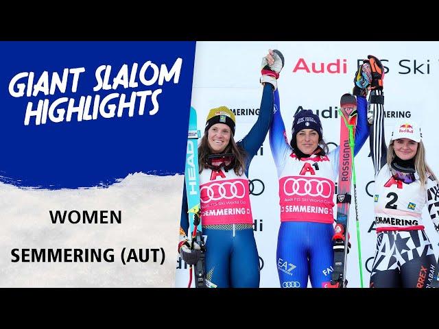 Federica Brignone ends 22-year drought for Italy in Semmering | FIS Alpine World Cup 24-25