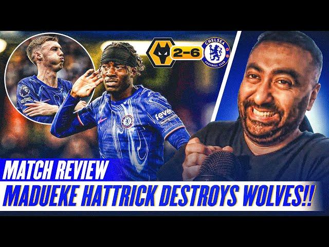 Madueke HATTRICK Destroys Wolves | Wolves 2-6 Chelsea MATCH REACTION