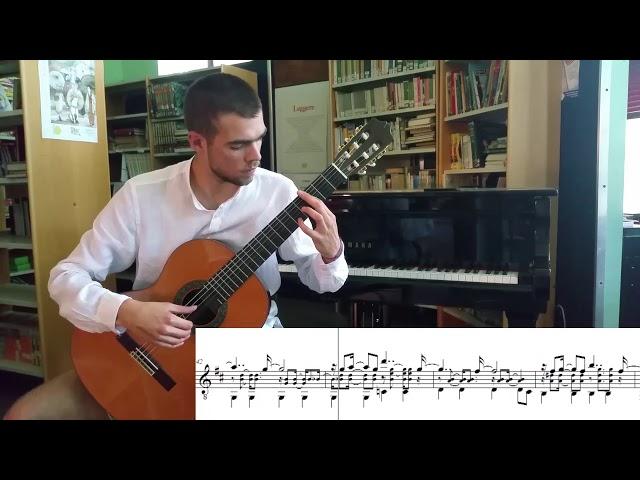 "tristeza" for one guitar - Riccardo Carra (toquinho version transcribed from chitarprof)