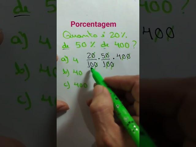 Porcentagem #matematicamente #mathproblem #matematica #aprendamatematica