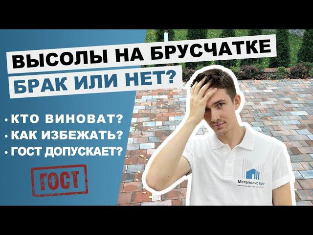 Высолы на тротуарной плитке брак или нет?