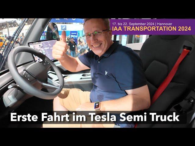 Erste Fahrt im Tesla Semi Truck