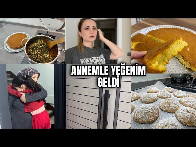 KOKUSU EVİ SARAN KURABİYE YAPTIMYEMEKTE KARA LAHANA MISIR EKMEĞİ VARKAHVALTIYA GELDİLERVLOG