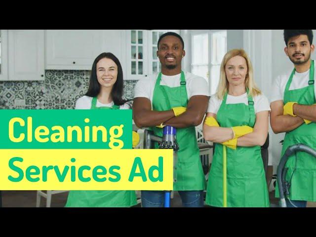 Cleaning Services Ad Video Template (Editable)