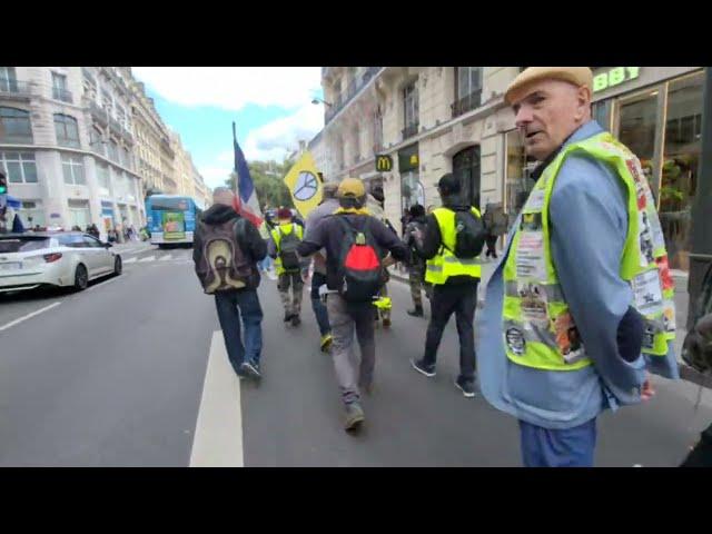 Manif GJ Place de la Bourse direct le 28/09/2024