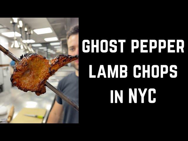 Ghost Pepper Lamb Chops at Michelin Star Restaurant