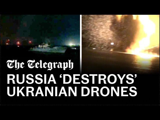 Ukrainian drones attack Putin's Black Sea naval base