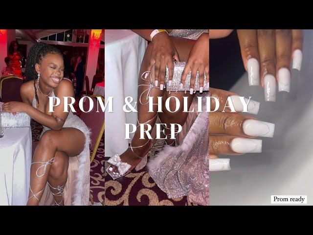 PROM & HOLIDAY PREP VLOG  | grwm, nails, shopping, pedicure