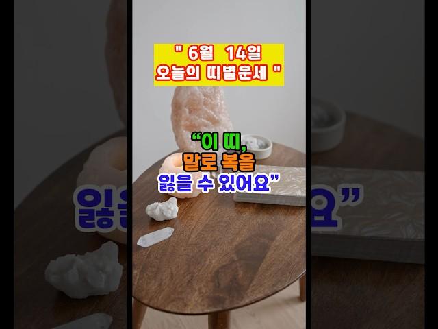 [오늘의 운세] “6월 14일 띠별운세” #띠별운세 #금전운 #운세채널 #미미의운정비서 #운세 #운세숏츠 #오늘의운세 #6월운세 #shorts