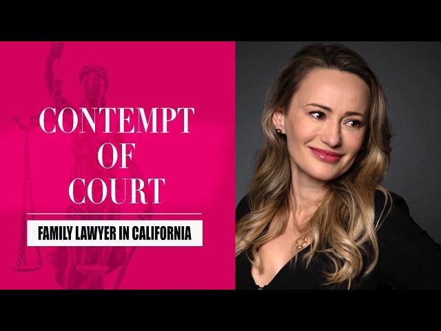 Contempt of Court in Family Law