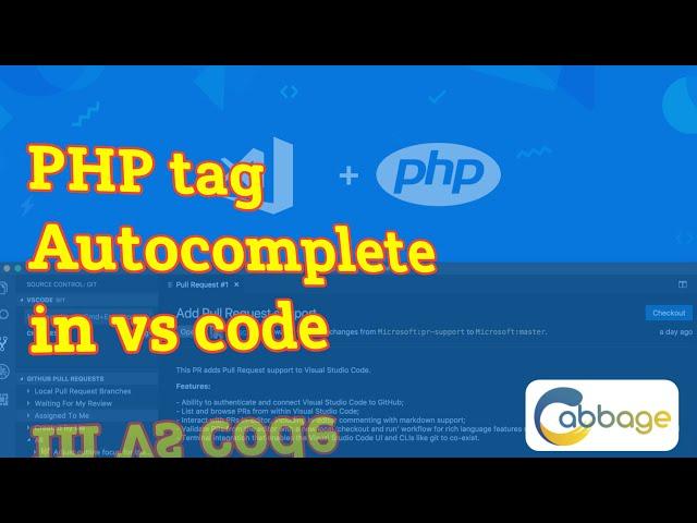 Adding PHP Tag Auto Complete in Visual Studio Code | 2021