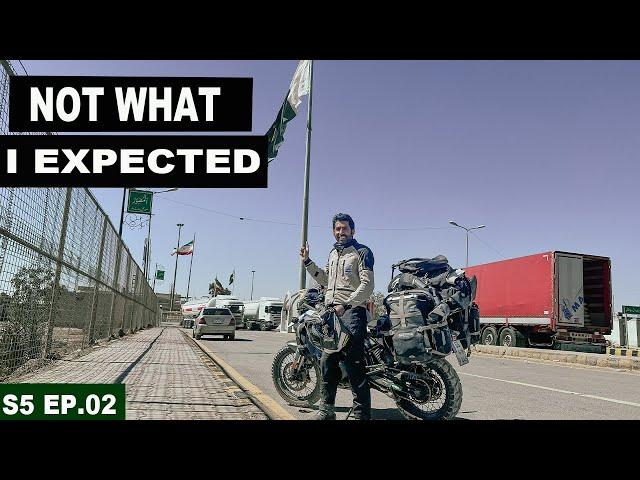 CROSSING INTO IRAN FROM PAKISTAN | S05 EP.02 | TAFTAN BORDER | PAKISTAN TO SAUDI ARABIA MOTORCYCLE