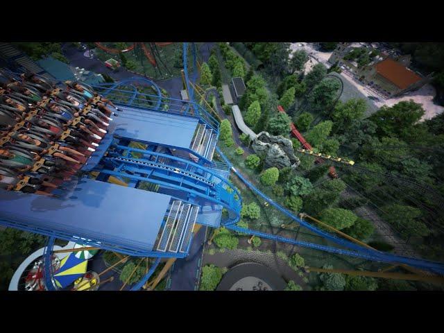 WRATH OF RAKSHASA all new B&M Dive Coaster Six Flags Great America 2025 Trailer, Off Ride Animation