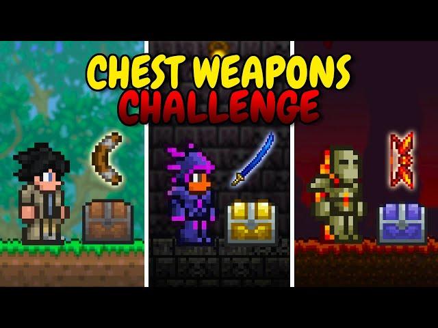 Can You Beat Terraria Using Chest Weapons Only?