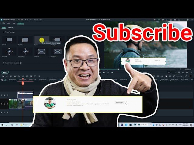 Creating a Unique Subscribe button for your YouTube channel using Filmora X