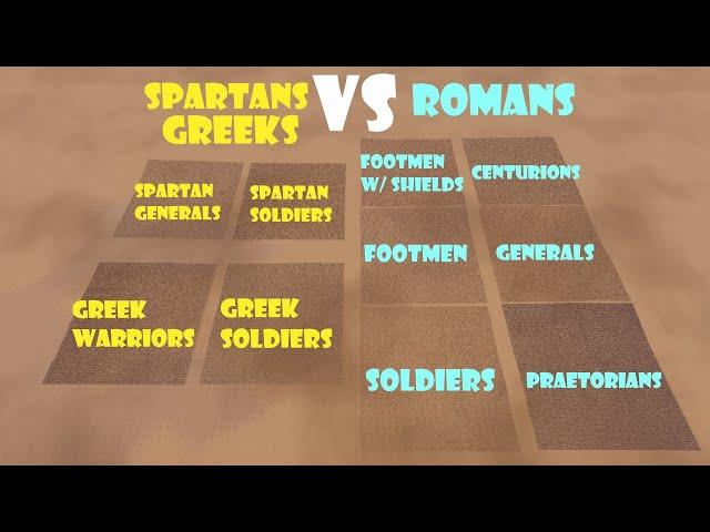 260,000 Spartans & Greeks vs 266,500 Romans | Ultimate Epic Battle Simulator 2