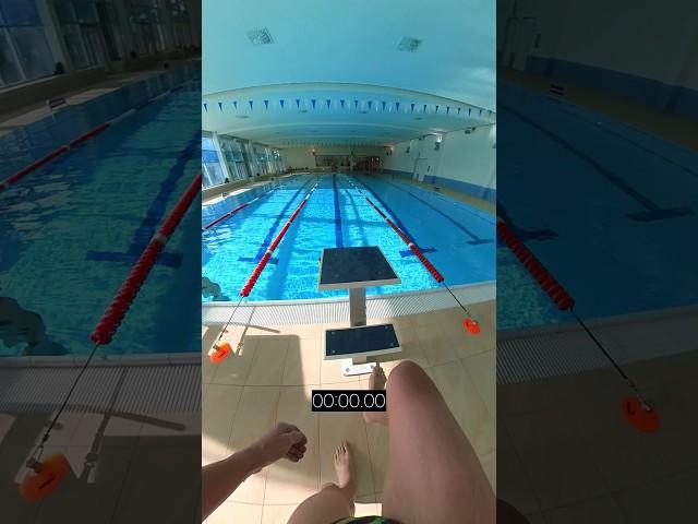 25 meter freestyle sprint, can you do it faster? #swimming #shorts