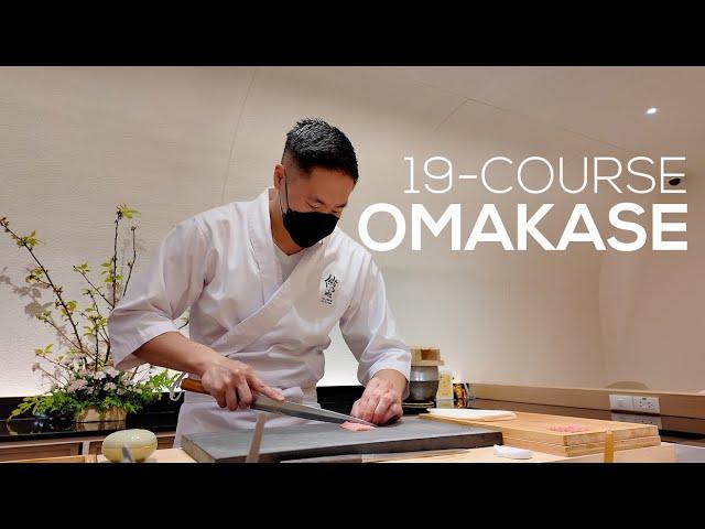 $175 Amazingly Beautiful 19-Course Sushi Omakase - Sushi Kuuya * Vlog | 4K