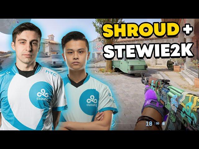 BEST CLOUD9 DUO IS BACK!! SHROUD & STEWIE2K PLAY NEW DE_INFERNO IN CS2 PREMIER MODE!!