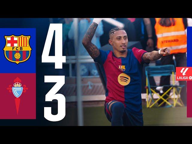 FC BARCELONA 4 vs 3 CELTA VIGO | LALIGA 2024/25 MD32 (WITH COMMENTARY)