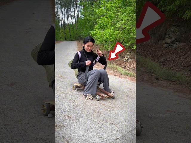 unbelievable built a wooden ride to travel down the MOUNTAIN