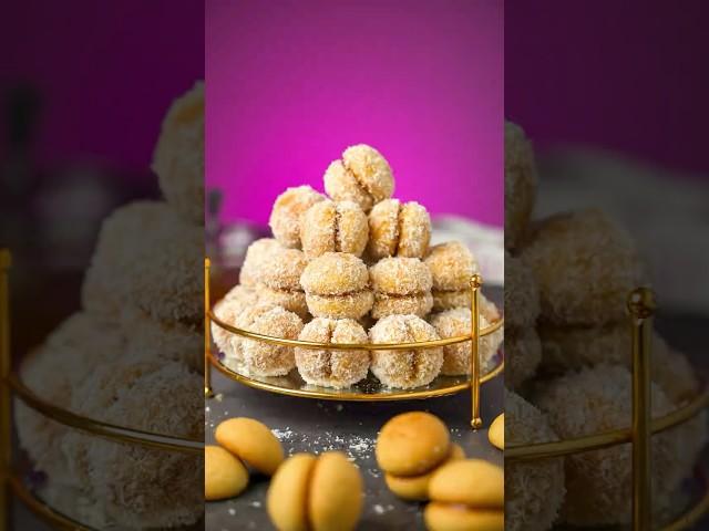 حلوى الريشبوند - تقدر تاكلها بلا مادير الحس  #حلوى #حلويات #جوز_الهند #جرب_الوصفة #ريشبوند